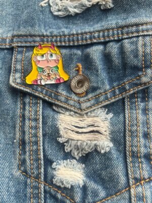 Broche inspirador de solapa de dibujos animados